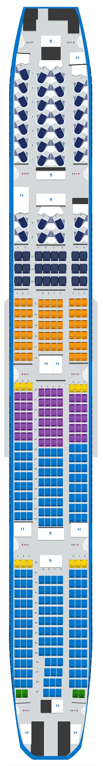 Seatmap KLM Boeing 777-300
