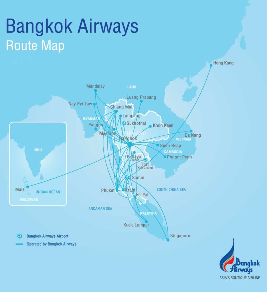 Bangkok AIrways - Routes
