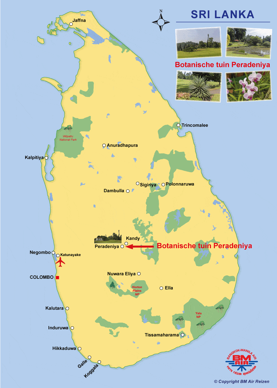 Kaart Peradeniya - Sri Lanka
