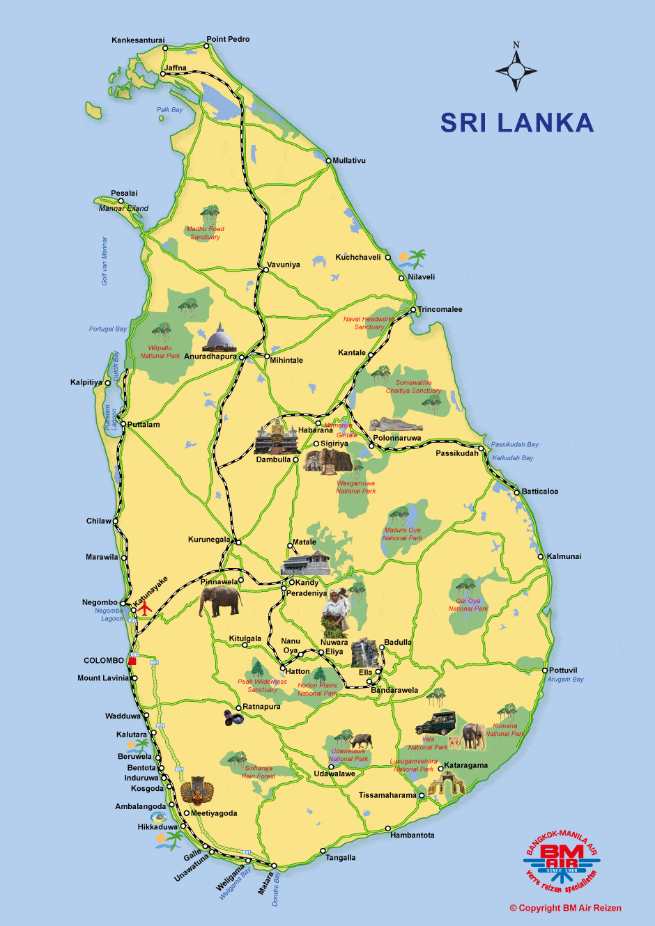 Kaart Sri Lanka