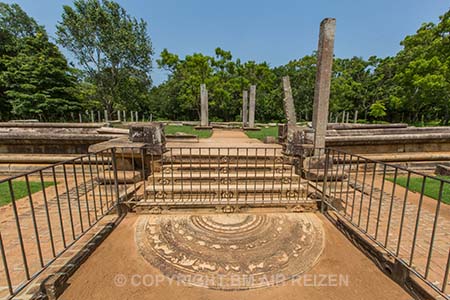 Moon Stone Sandakada Pahana - Anuradhapura - Sri Lanka
