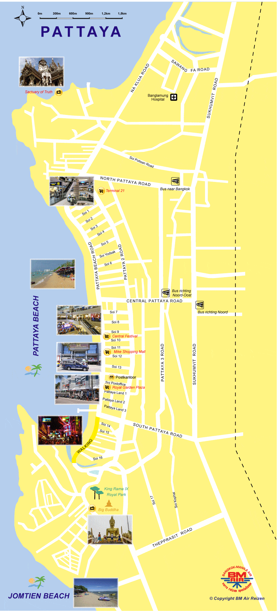 Kaart - Pattaya