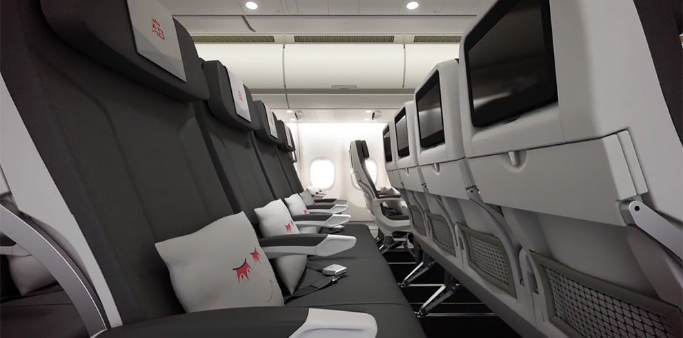 Air Belgium - Economy Klasse