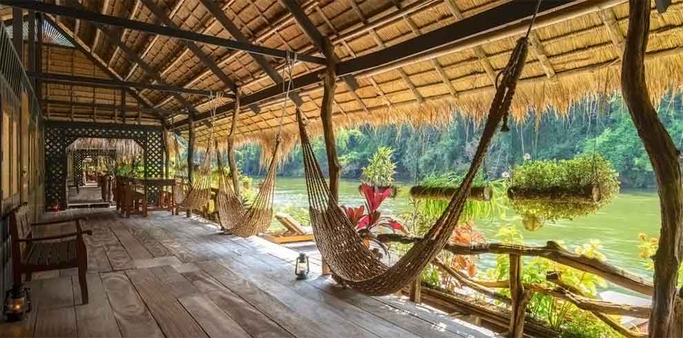 River Kwai Jungle Rafts Floating House