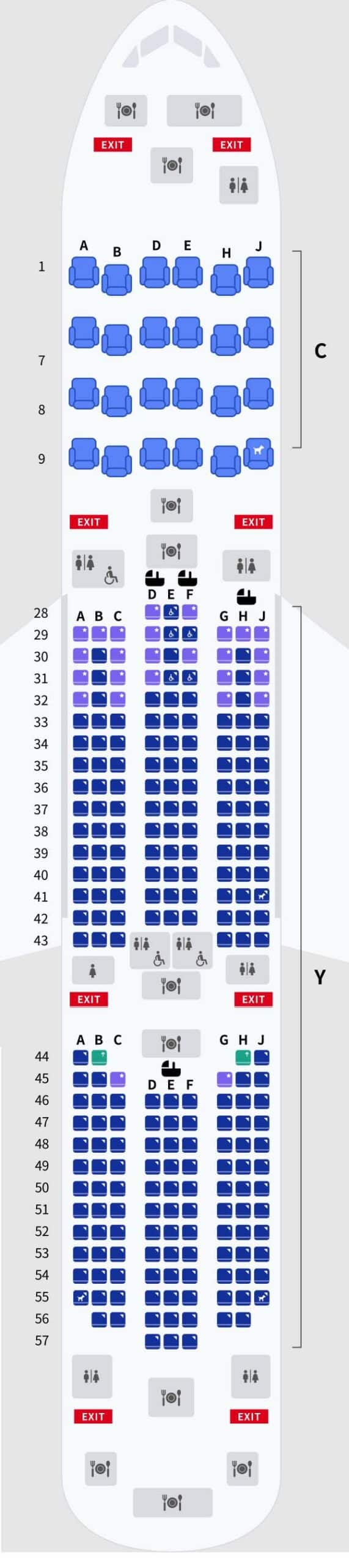 KE - Seatmap B787-9