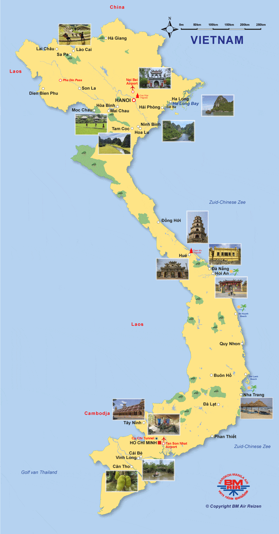 Kaart Vietnam