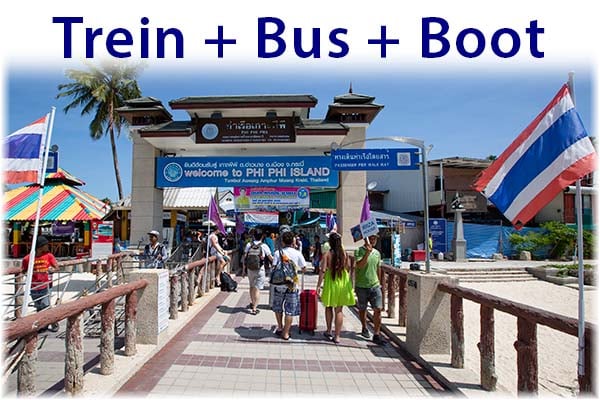 Trein Bus Boot Thailand