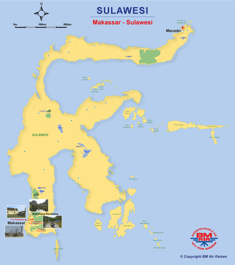 Kaart - Makassar Tour