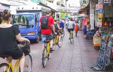 Fietsen in Bangkok