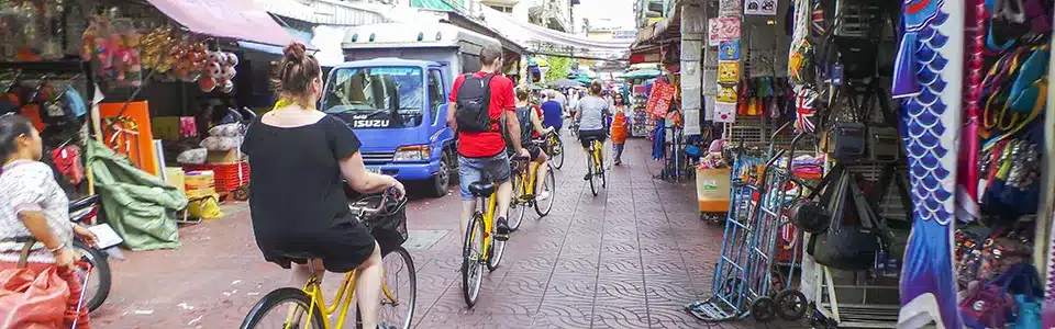 Fietsen in Bangkok