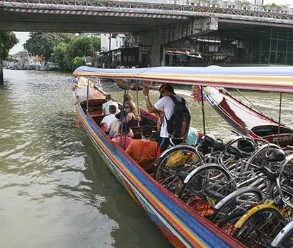 Fietsen in Bangkok