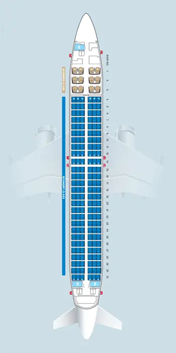 Malaysia Airlines - Seatmap