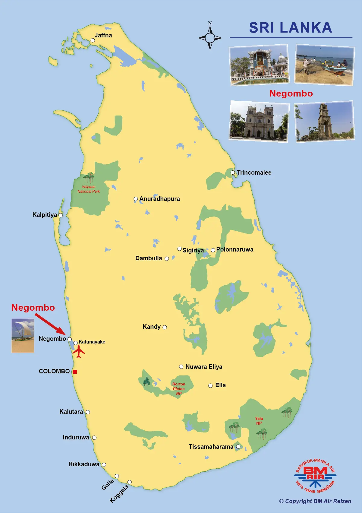 Kaart Negombo