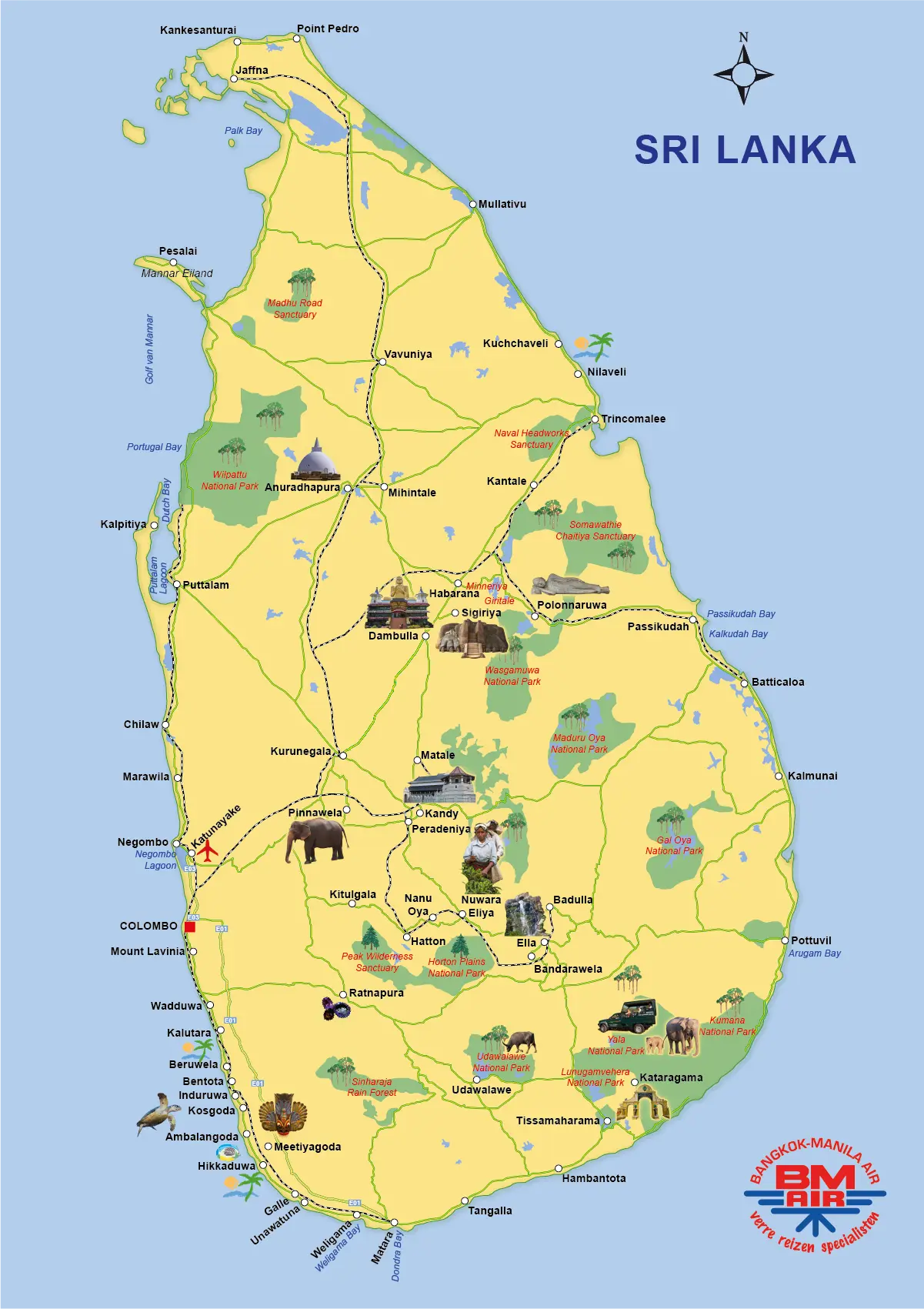 Kaart Sri Lanka
