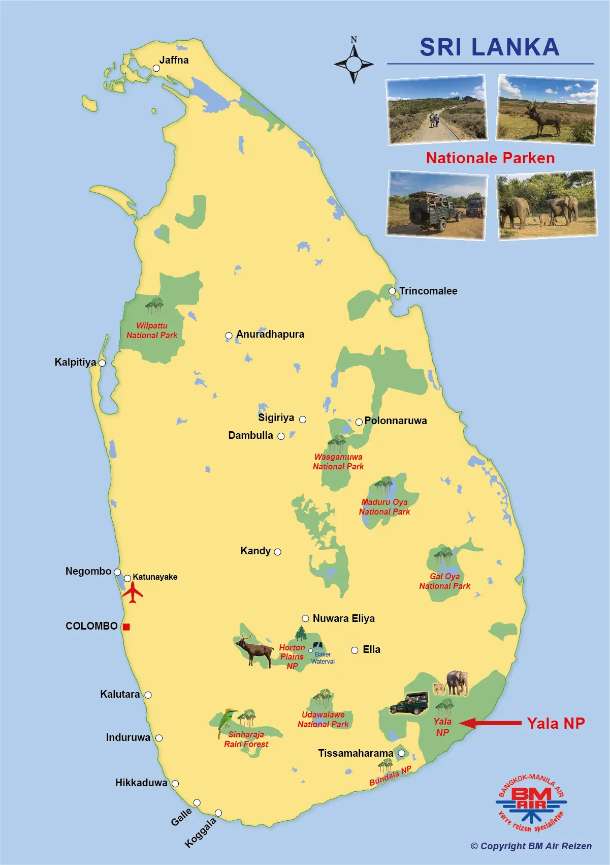 Kaart - Yala National Park