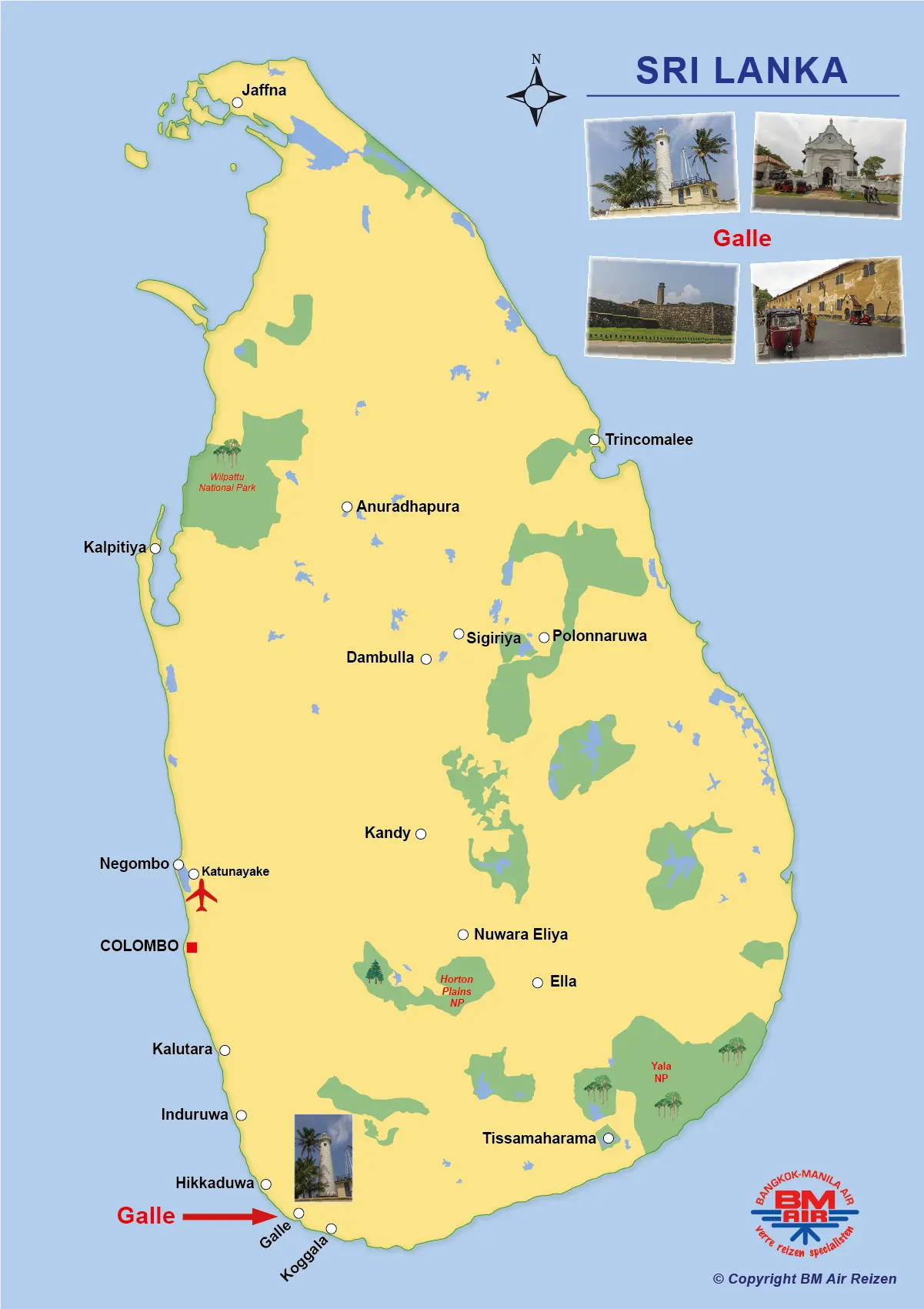Kaart Galle