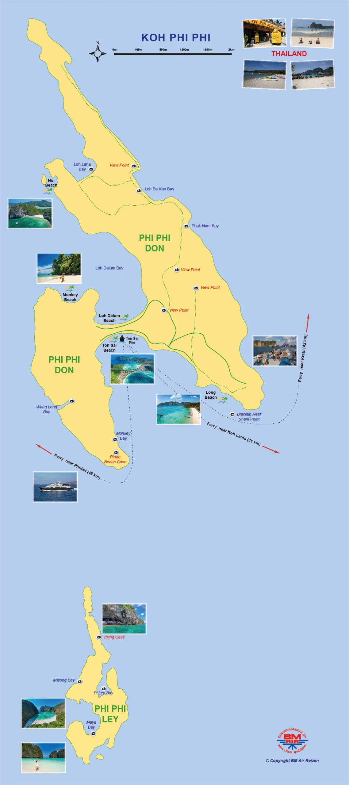 Kaart Koh Phi Phi