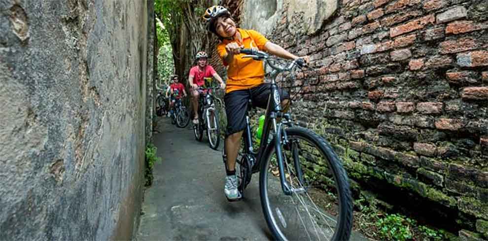Fietsen door Bangkok