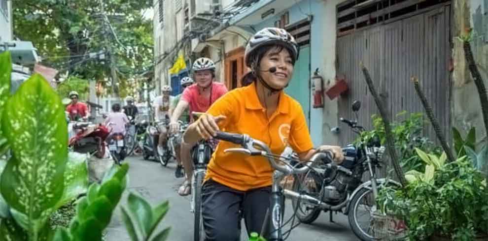 Fietsen door Bangkok