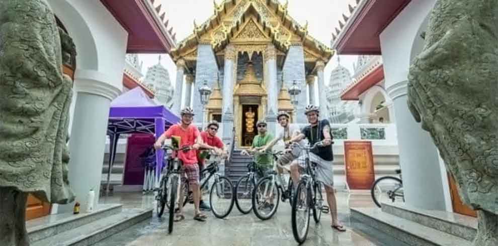 Fietsen door Bangkok