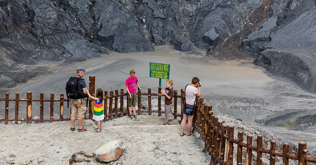 De Vulkaan van Tangkuban Perahu