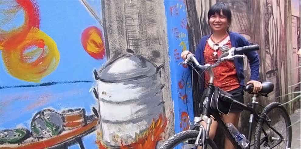 Fietsen in Bangkok