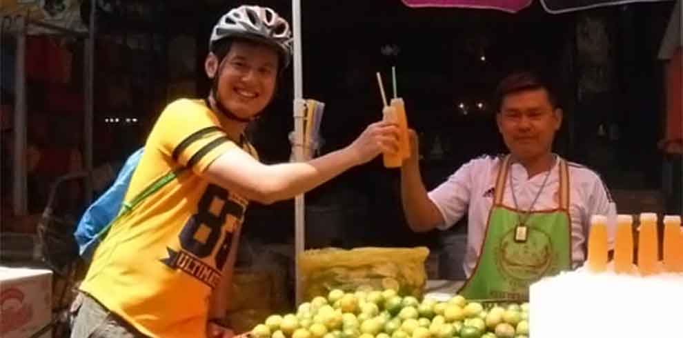 Fietsen in Bangkok