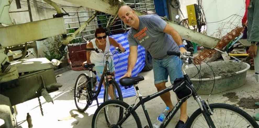 Fietsen in Bangkok
