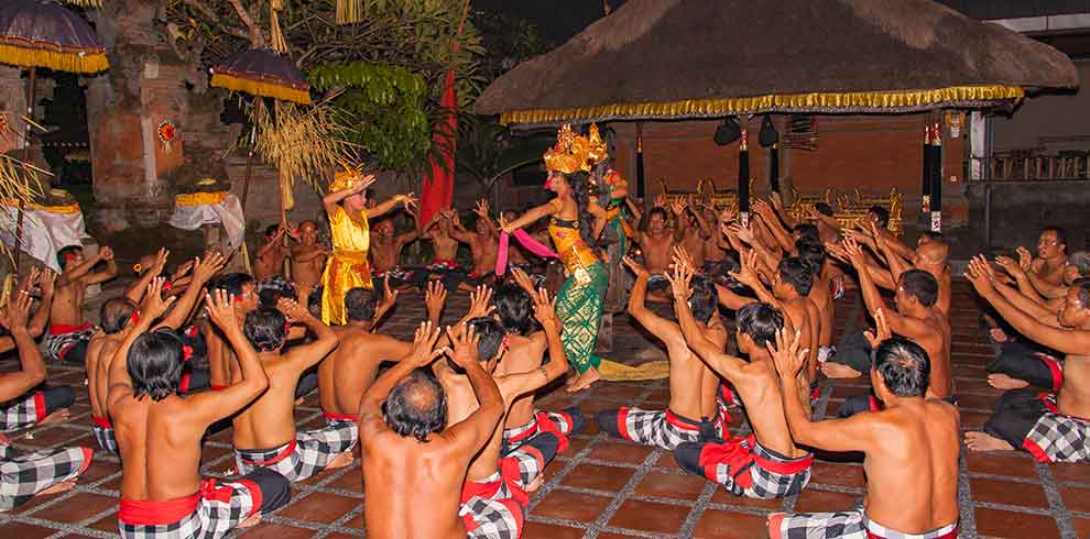 Kecak Dansvoorstelling