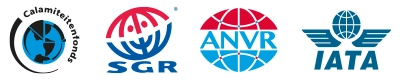 4 x Logo Calamiteitenfonds - SGR - ANVR - IATA