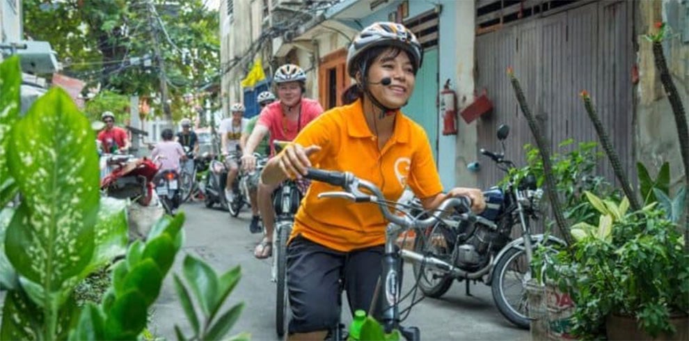 Fietsen door Bangkok