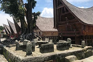 De oude ontmoetingsplaats in Ambarita op Samosir