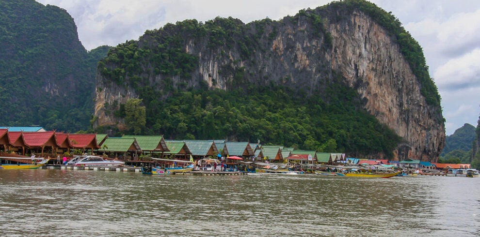 Het drijvende dorp Koh Panyi in Zuid-Thailand