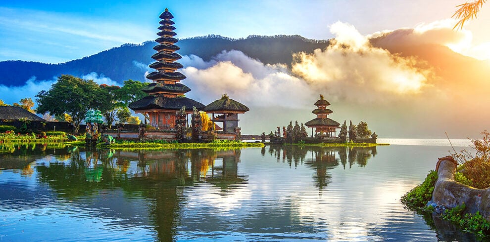 De Pura Ulun Danu Bratan tempel in Bali