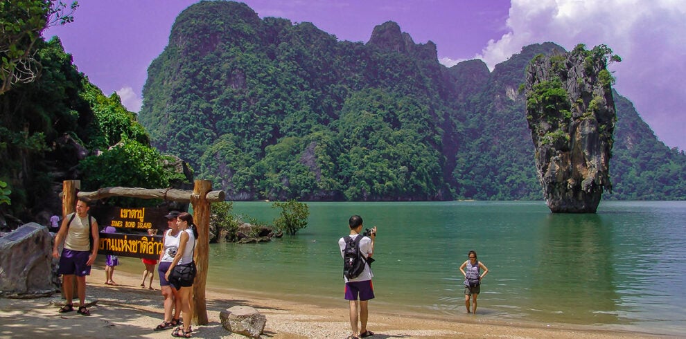 Het prachtige uitzicht bij James Bond Eiland