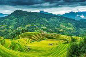 Het prachtige landschap in Ha Giang