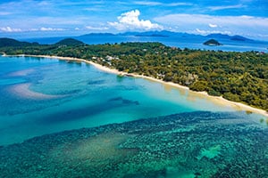 Luchtfoto van het tropische eiland Koh Mak in Thailand
