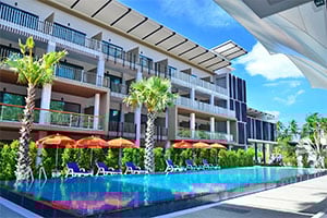 Het prachtige zwembad van het Chaweng Noi Pool Villa op Koh Samui