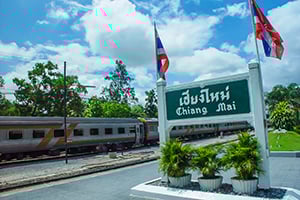 Het treinstation in Chiang Mai