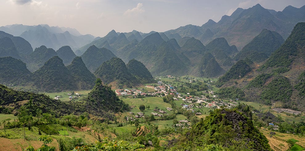 De Quan Ba heaven gate in het provincie Ha Giang, Ha Giang Loop