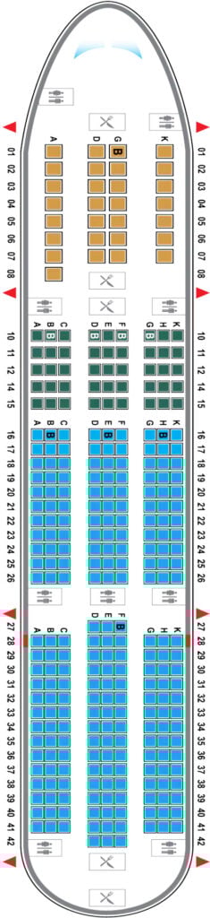 Seatmap Vietnam Airlines Airbus A350