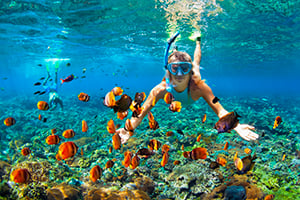 Snorkelen tussen kleurrijke vissen en koralen bij Pulau Weh, Sumatra