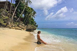 Genieten op het strand van Pulau Weh, Sumatra