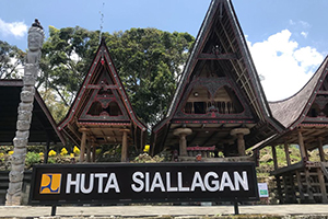 Een Batak Toba dorpje op Samosir, Sumatra