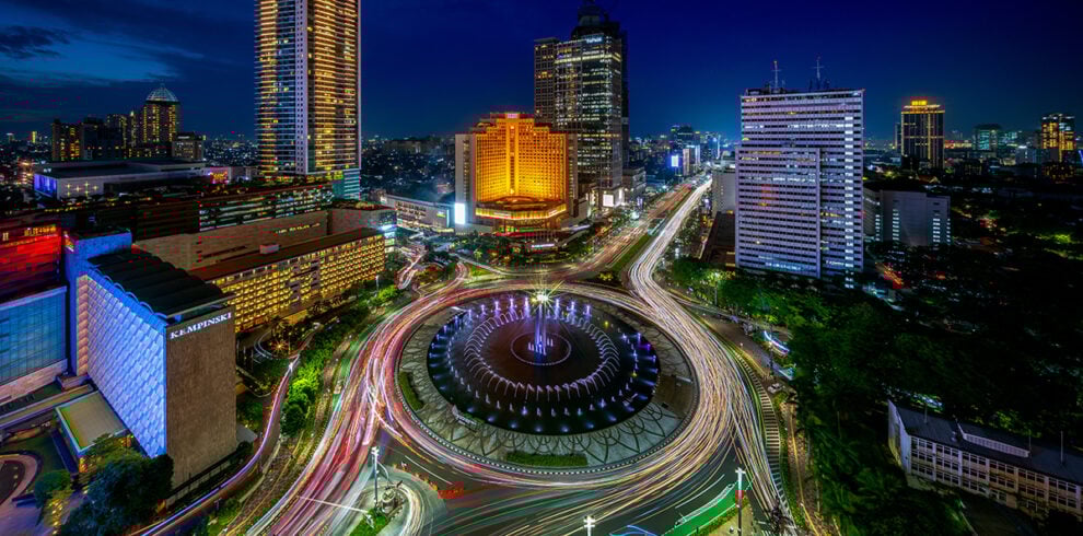 Het Selamat Datang Monument in Jakarta, Indonesie