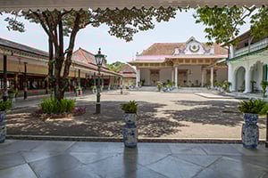 Het Paleis van de Sultan (Kraton) in Yogyakarta, Java