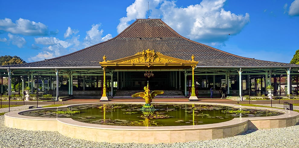 Het Mangkunegaran Paleis in Solo op Java