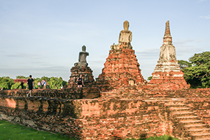 De Wat Chaiwatthanaram in het Ayutthaya Historical Park, Thailand