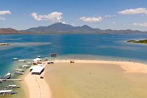 Luchtfoto van Luli Island in Honda Bay, Palawan