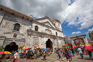 De Basilica del Santo Nino in Cebu, Filipijnen